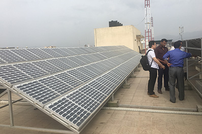 Hybrid solar micro-grid for commercial and industrial applications